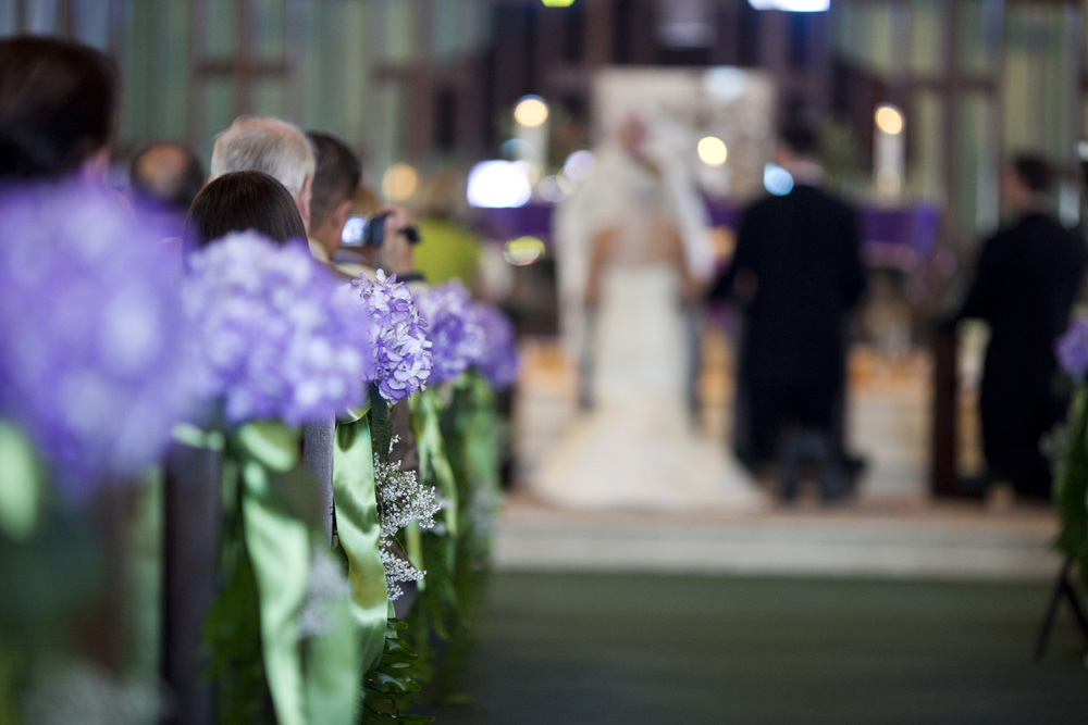 Purple and Green Modern Miami Wedding via TheELD.com