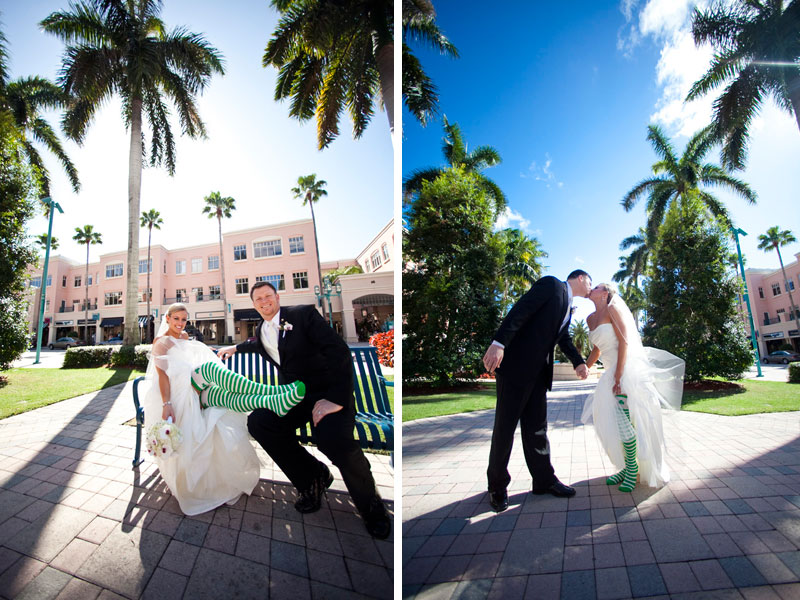 Purple and Green Modern Miami Wedding via TheELD.com