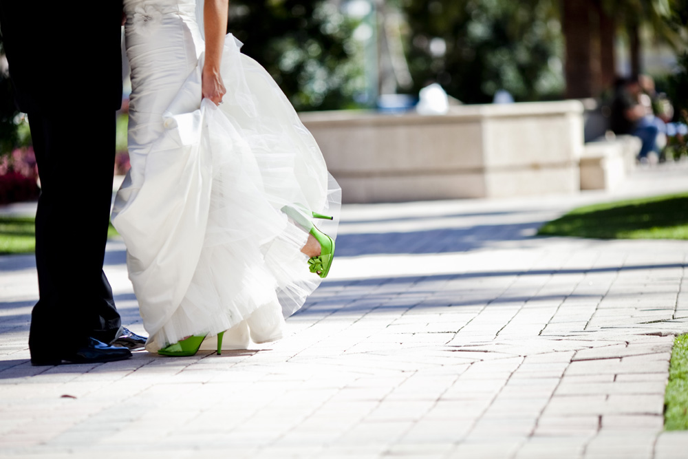 Purple and Green Modern Miami Wedding via TheELD.com