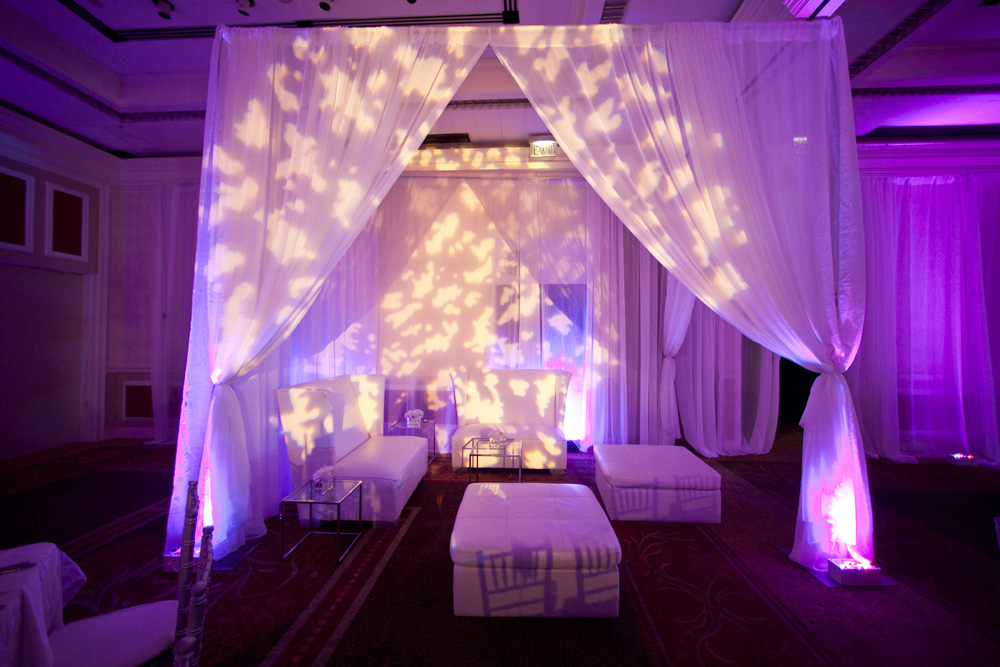 Purple and Green Modern Miami Wedding via TheELD.com