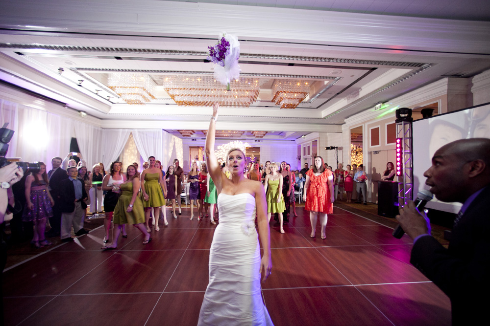 Purple and Green Modern Miami Wedding via TheELD.com