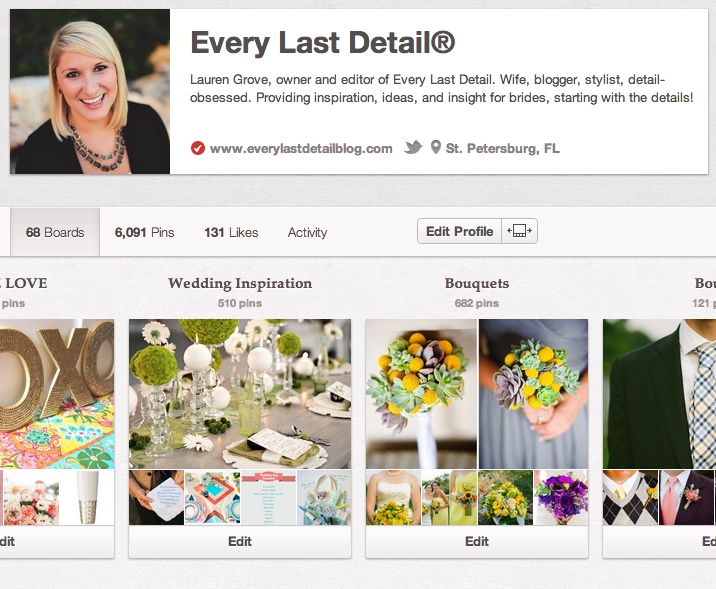 Thursday Tips: Using Pinterest To Plan Your Wedding  via TheELD.com