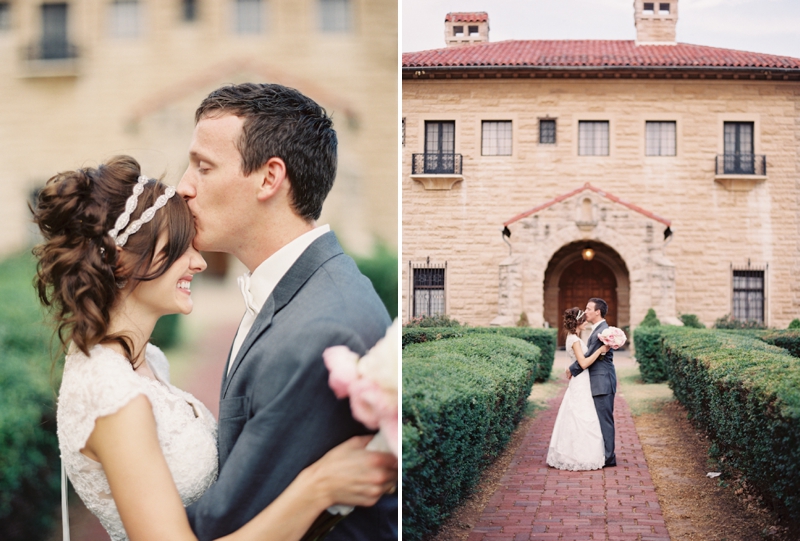 Vintage Blush Pink Oklahoma Wedding via TheELD.com