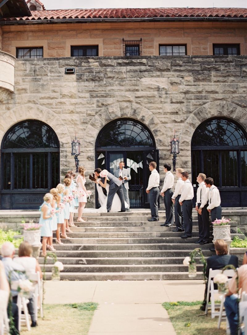 Vintage Blush Pink Oklahoma Wedding via TheELD.com