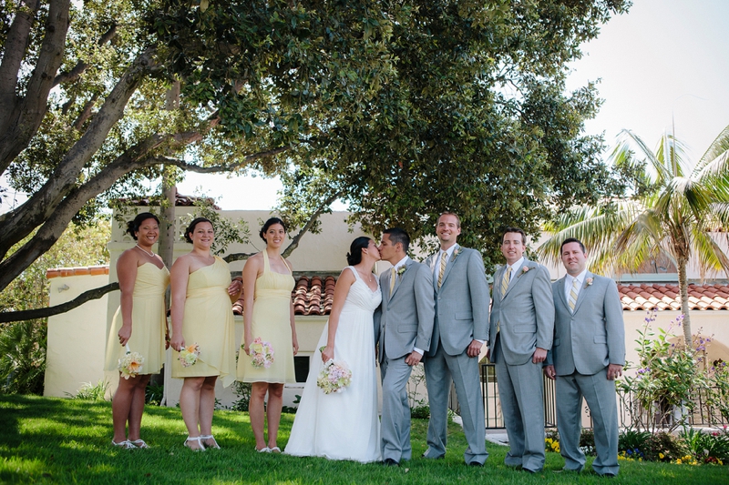 Pink & Yellow Vintage Rustic San Diego Wedding via TheELD.com
