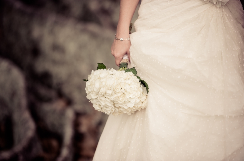 Vintage Blue & Yellow Backyard Wedding via TheELD.com