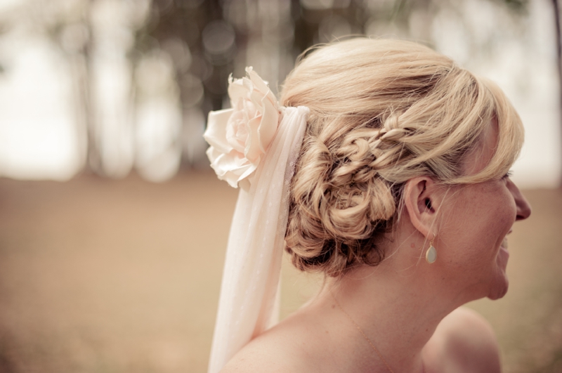 Vintage Blue & Yellow Backyard Wedding via TheELD.com