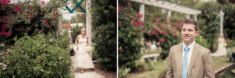 Vintage Blue & Yellow Backyard Wedding via TheELD.com