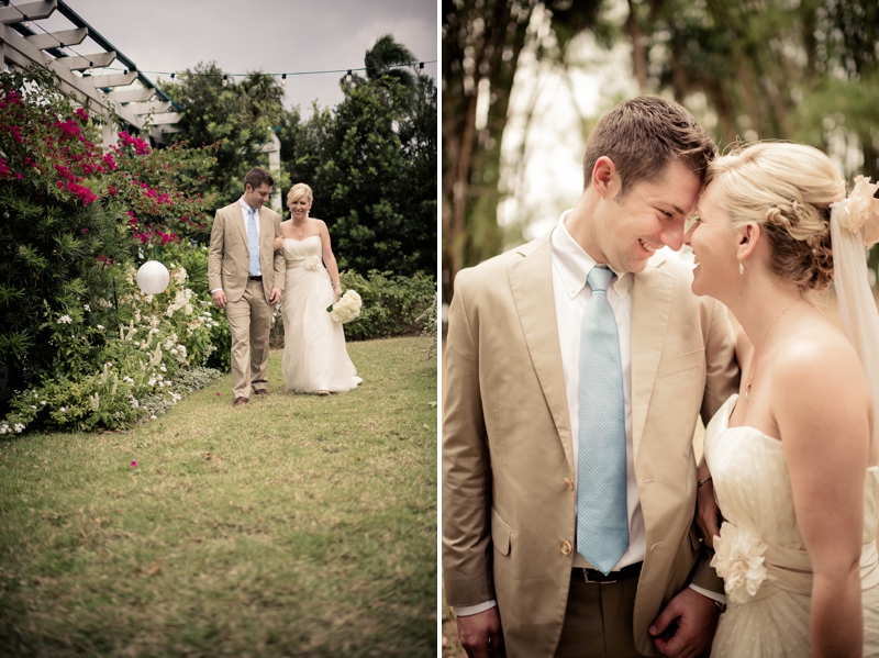 Vintage Blue & Yellow Backyard Wedding via TheELD.com