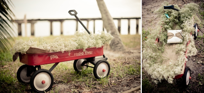 Vintage Blue & Yellow Backyard Wedding via TheELD.com