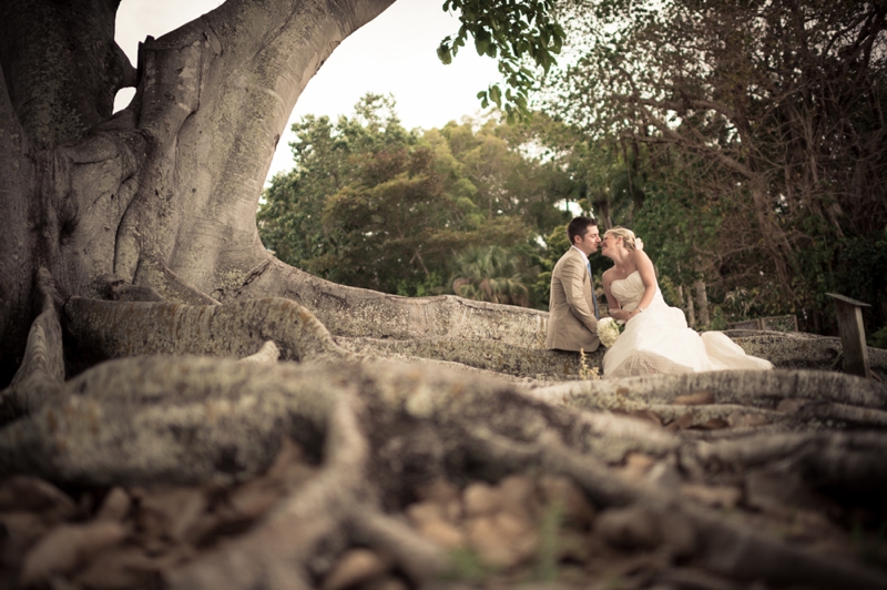 Vintage Blue & Yellow Backyard Wedding via TheELD.com