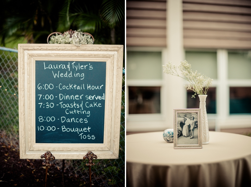 Vintage Blue & Yellow Backyard Wedding via TheELD.com