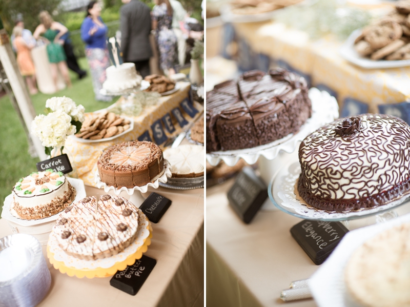 Vintage Blue & Yellow Backyard Wedding via TheELD.com