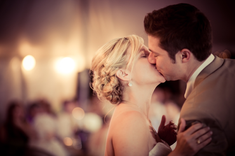 Vintage Blue & Yellow Backyard Wedding via TheELD.com