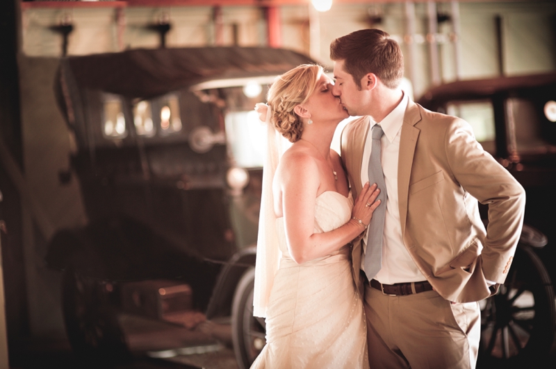 Vintage Blue & Yellow Backyard Wedding via TheELD.com