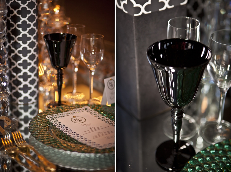 Modern & Glamorous Emerald Green Wedding Inspiration via TheELD.com