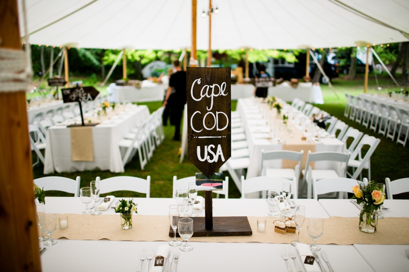 Classic Cape Cod Backyard Wedding via TheELD.com