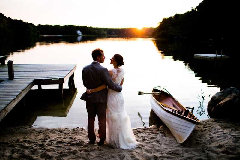 Classic Cape Cod Backyard Wedding via TheELD.com