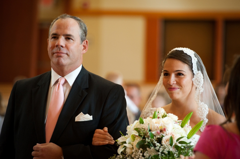 Peach and Pink New Jersey Wedding via TheELD.com