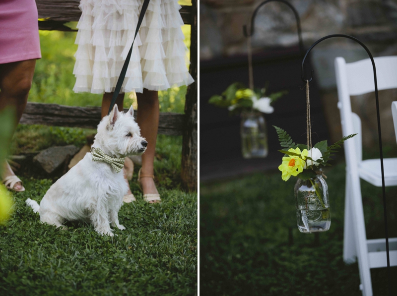 A Rustic Pink and Yellow North Carolina Wedding via TheELD.com