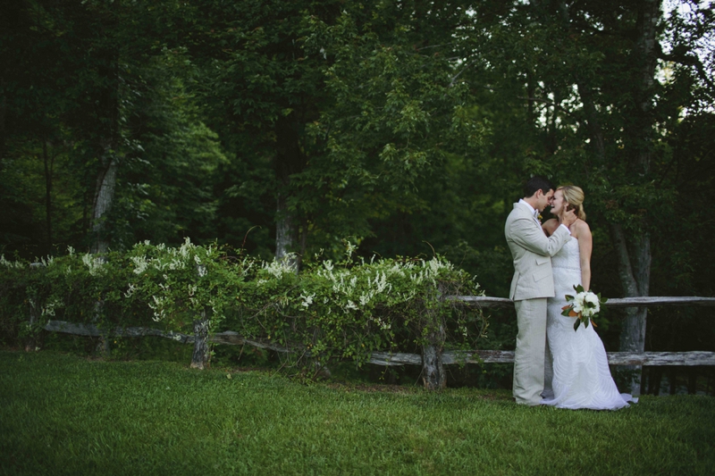 A Rustic Pink and Yellow North Carolina Wedding via TheELD.com