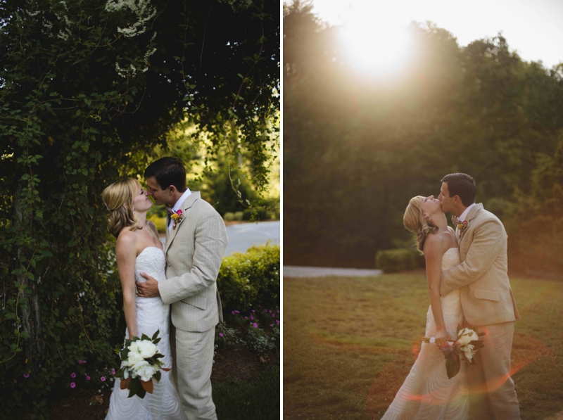 A Rustic Pink and Yellow North Carolina Wedding via TheELD.com