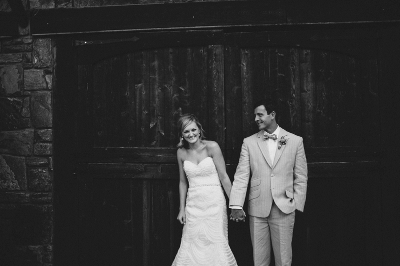 A Rustic Pink and Yellow North Carolina Wedding via TheELD.com