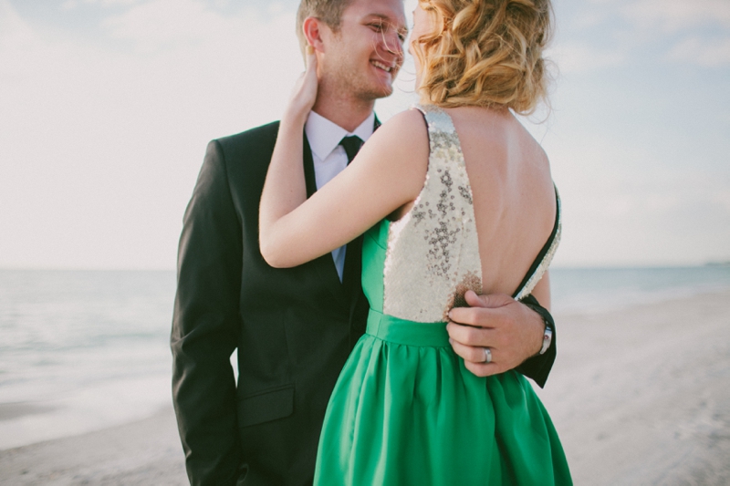 Emerald Green & Gold Engagement Party Inspiration via TheELD.com