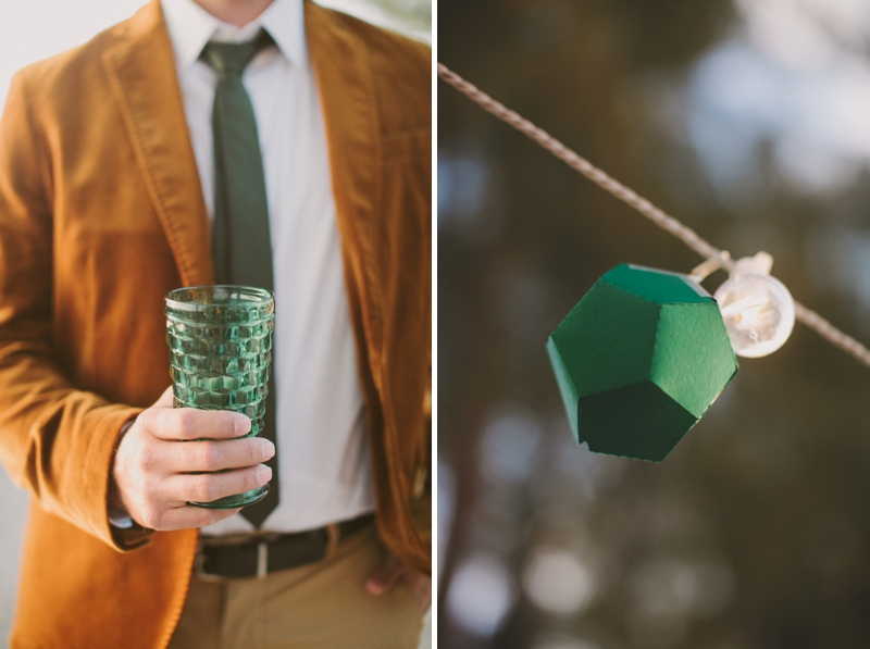 Emerald Green & Gold Engagement Party Inspiration via TheELD.com