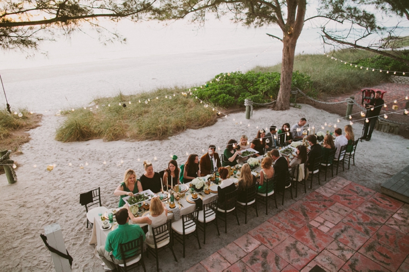 Emerald Green & Gold Engagement Party Inspiration via TheELD.com