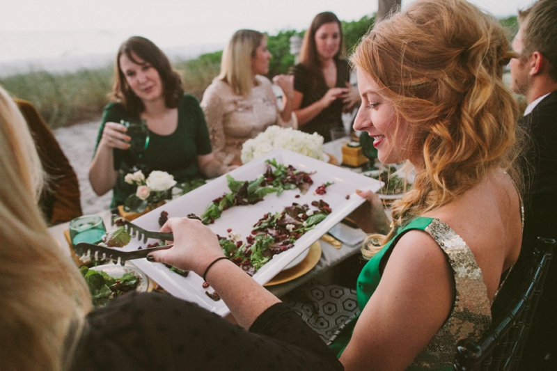 Emerald Green & Gold Engagement Party Inspiration via TheELD.com