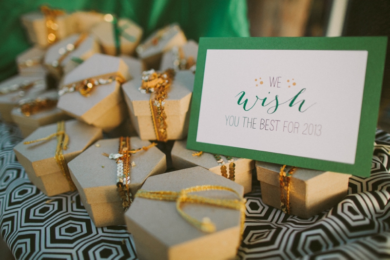 Emerald Green & Gold Engagement Party Inspiration via TheELD.com