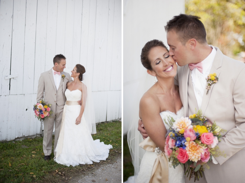 Pink Handcrafted Kentucky Farm Wedding via TheELD.com