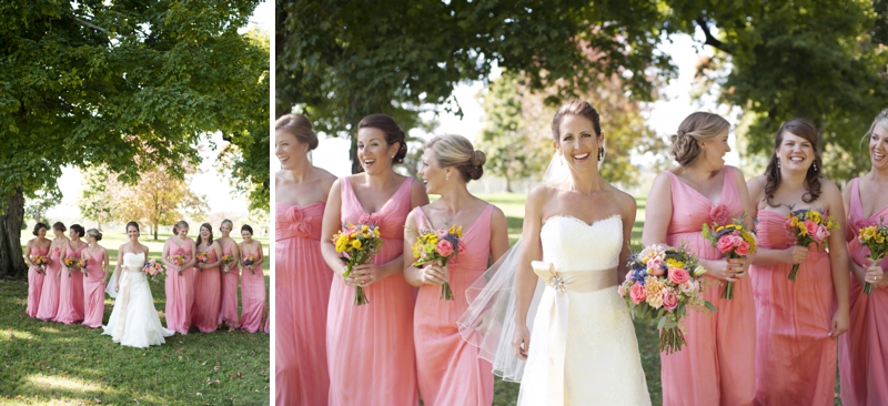 Pink Handcrafted Kentucky Farm Wedding via TheELD.com