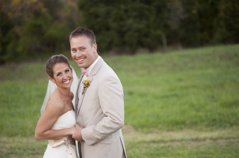 Pink Handcrafted Kentucky Farm Wedding via TheELD.com