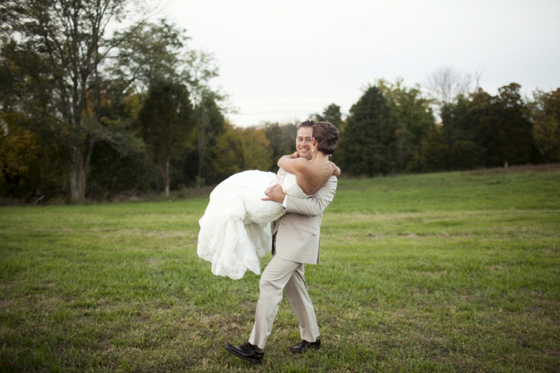 Pink Handcrafted Kentucky Farm Wedding via TheELD.com