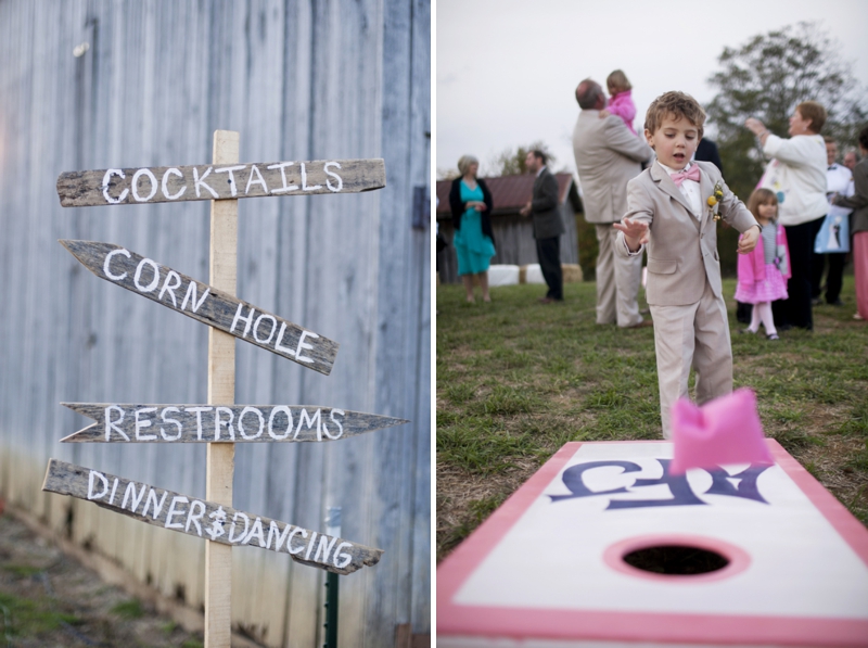 Pink Handcrafted Kentucky Farm Wedding via TheELD.com