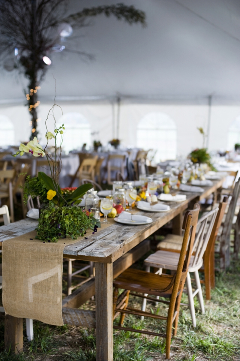 Pink Handcrafted Kentucky Farm Wedding via TheELD.com