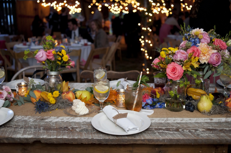 Pink Handcrafted Kentucky Farm Wedding via TheELD.com