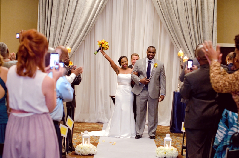 Modern Elegant Orange Florida Wedding via TheELD.com