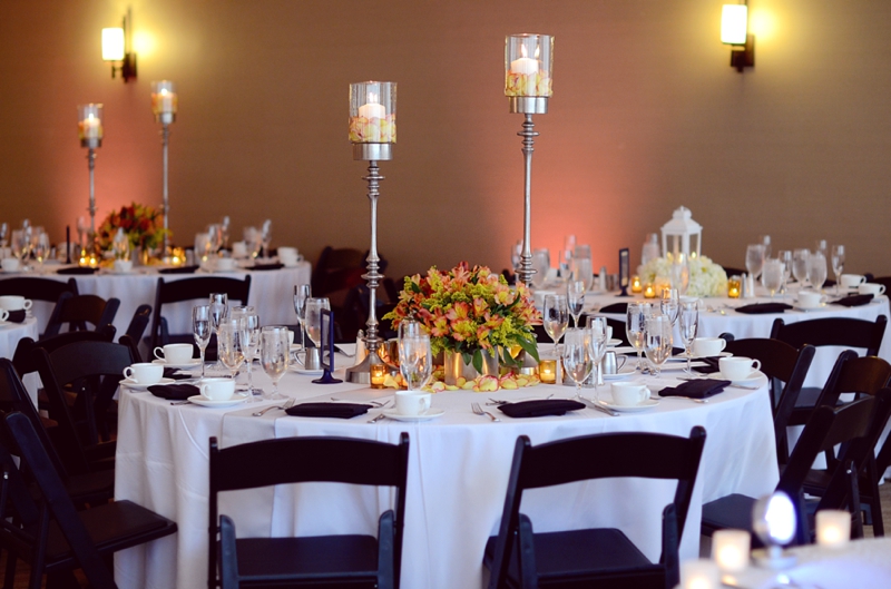 Modern Elegant Orange Florida Wedding via TheELD.com