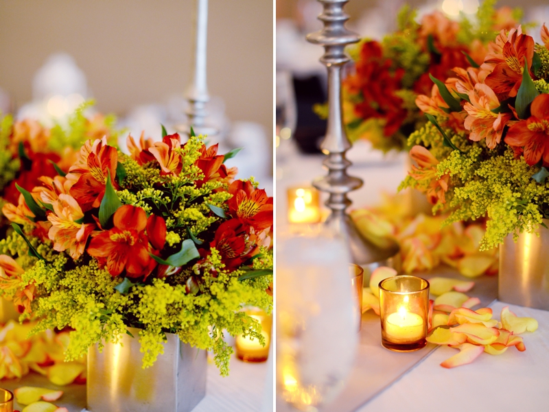 Modern Elegant Orange Florida Wedding via TheELD.com