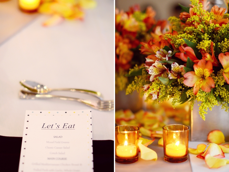 Modern Elegant Orange Florida Wedding via TheELD.com