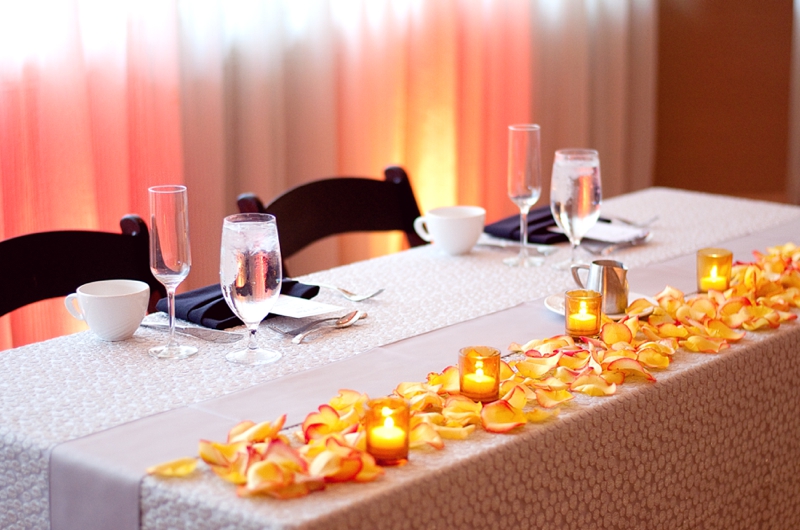 Modern Elegant Orange Florida Wedding via TheELD.com