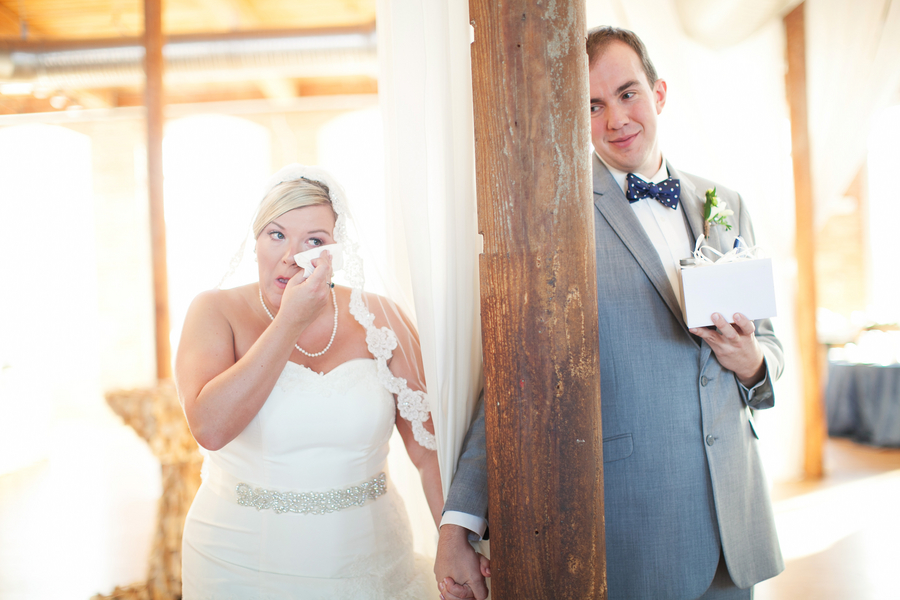 Elegant Navy and White North Carolina Wedding via TheELD.com