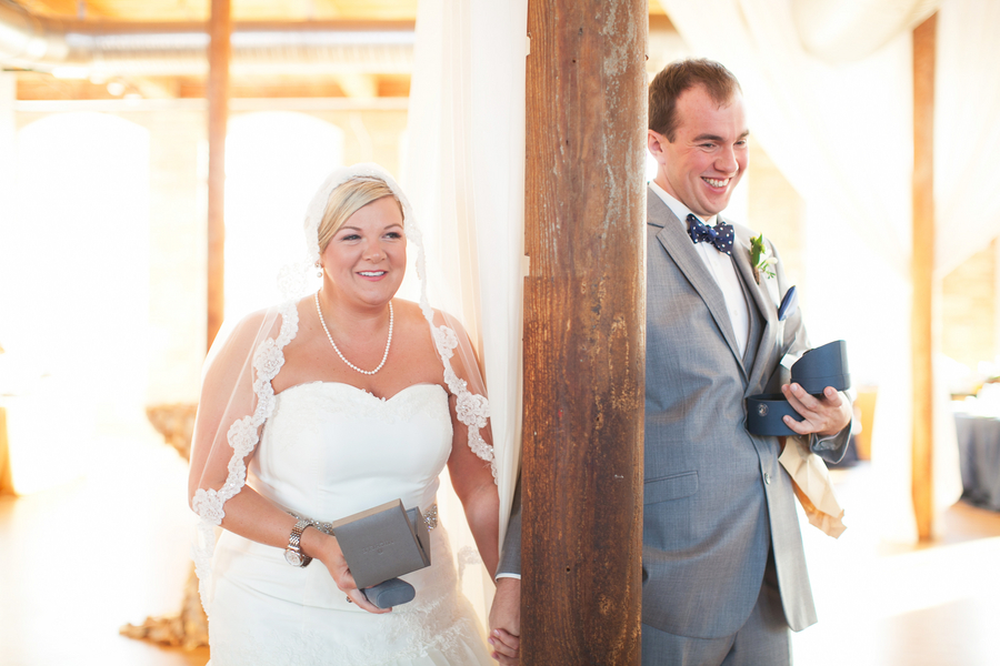 Elegant Navy and White North Carolina Wedding via TheELD.com