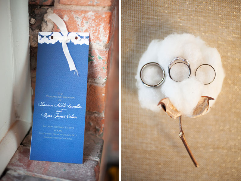 Elegant Navy and White North Carolina Wedding via TheELD.com