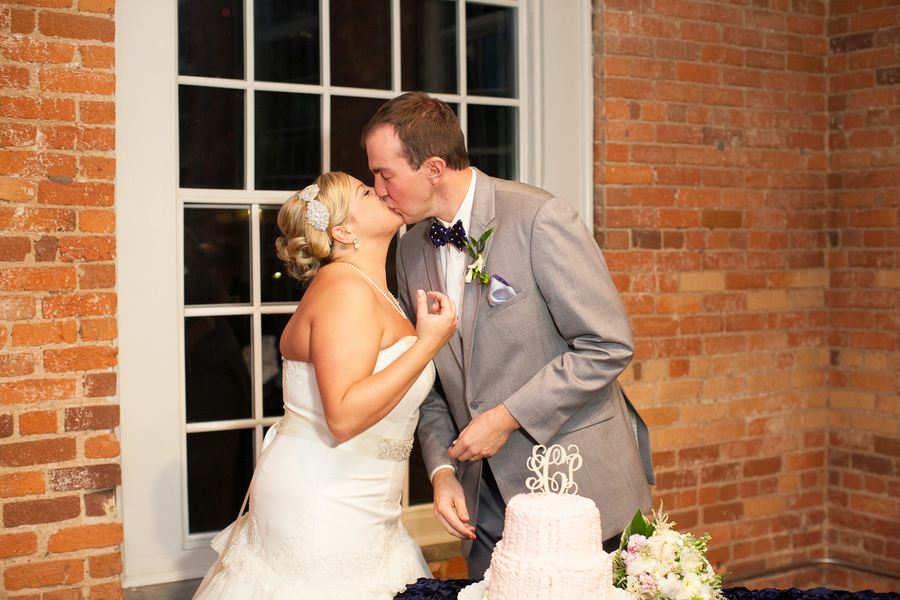 Elegant Navy and White North Carolina Wedding via TheELD.com