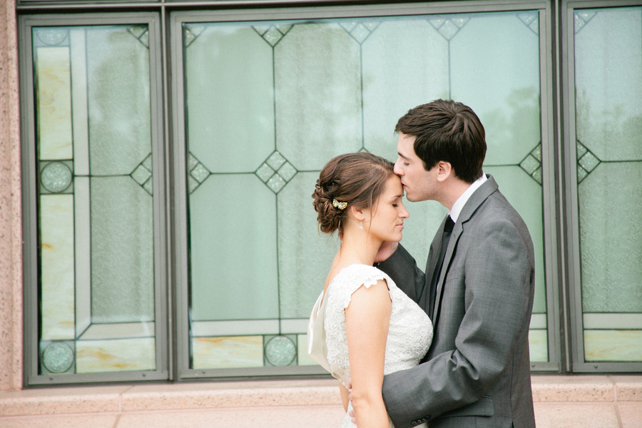 Handcrafted Mint and Peach California Wedding via TheELD.com