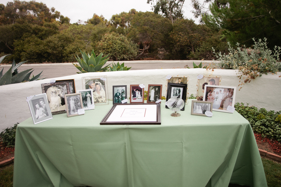 Handcrafted Mint and Peach California Wedding via TheELD.com